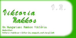viktoria makkos business card